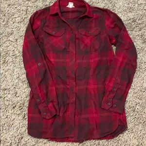 Duluth Trading Company flannel tunic